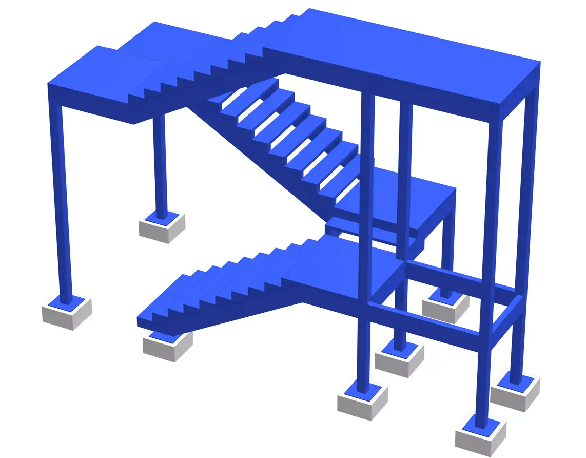 Escaleras con Geometría Compleja